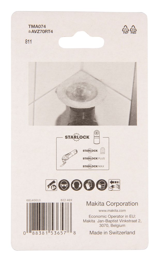 Remover 70 Mm Makita B-65078 Mate multiherramienta - Imagen 3
