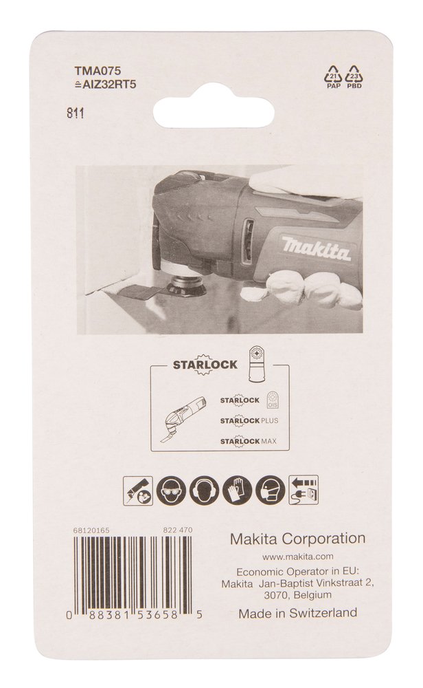 Hoja de Inmersión 32 Mm Makita B-65084 30 Mm Mate multiherramienta - Imagen 2