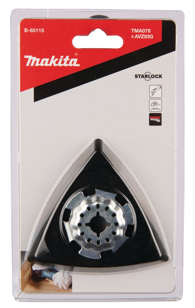 Plato de Lija Velcro Starlock 94 Mm Makita B-65115 multiherramienta - Imagen 4