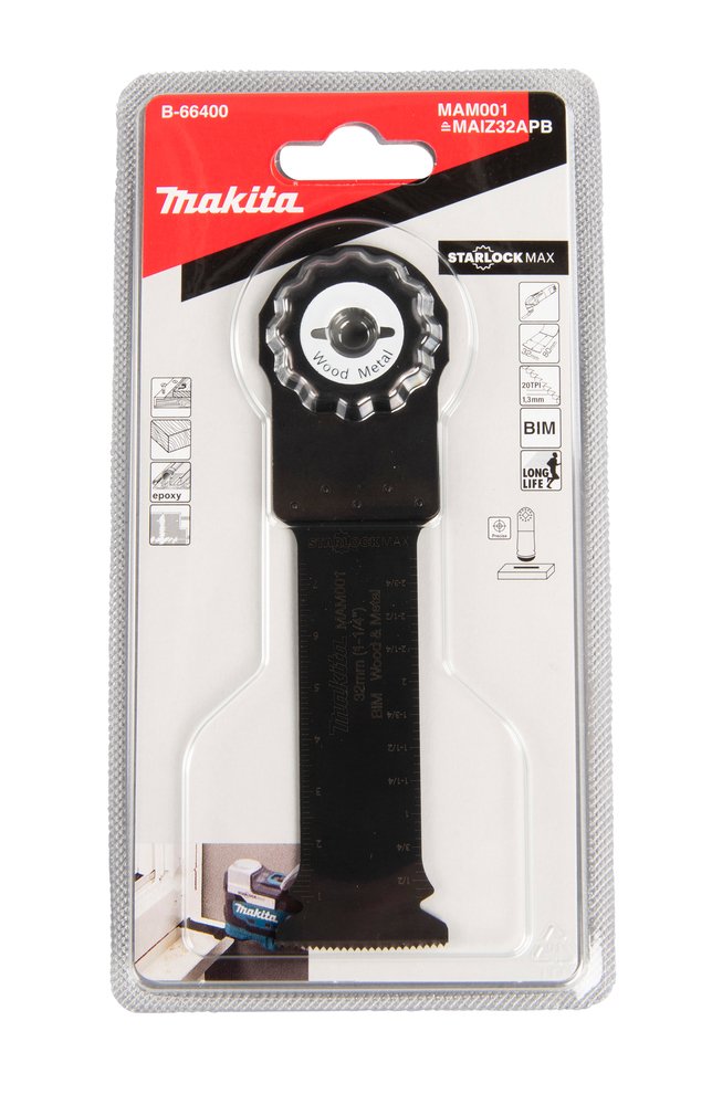 Cuchilla de INMERSIÓN32 Mm Makita B-66400 80 Mm Mate multiherramienta - Imagen 3