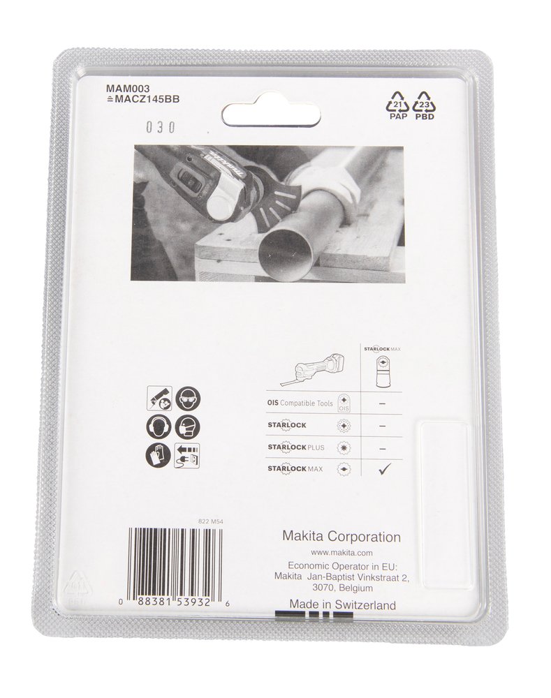 Cuchilla de Corte Segmentada 100 Mm Makita B-66422 50 Mm Mate multiherramienta - Imagen 4