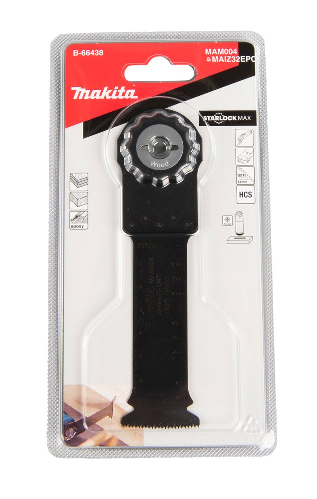 Cuchilla de INMERSIÓN32 Mm Makita B-66438 80 Mm Mate multiherramienta - Imagen 3