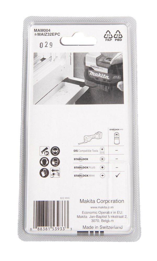 Cuchilla de INMERSIÓN32 Mm Makita B-66438 80 Mm Mate multiherramienta - Imagen 4