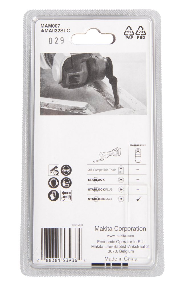Cuchilla de Corte 32 Mm Makita B-66466 70 Mm Mate multiherramienta - Imagen 4
