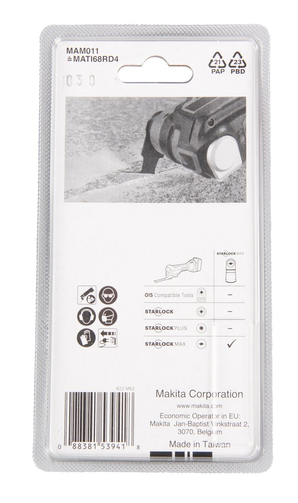 Cuchilla de Corte Segmentada 68 Mm Makita B-66519 40G Azul multiherramienta - Imagen 3