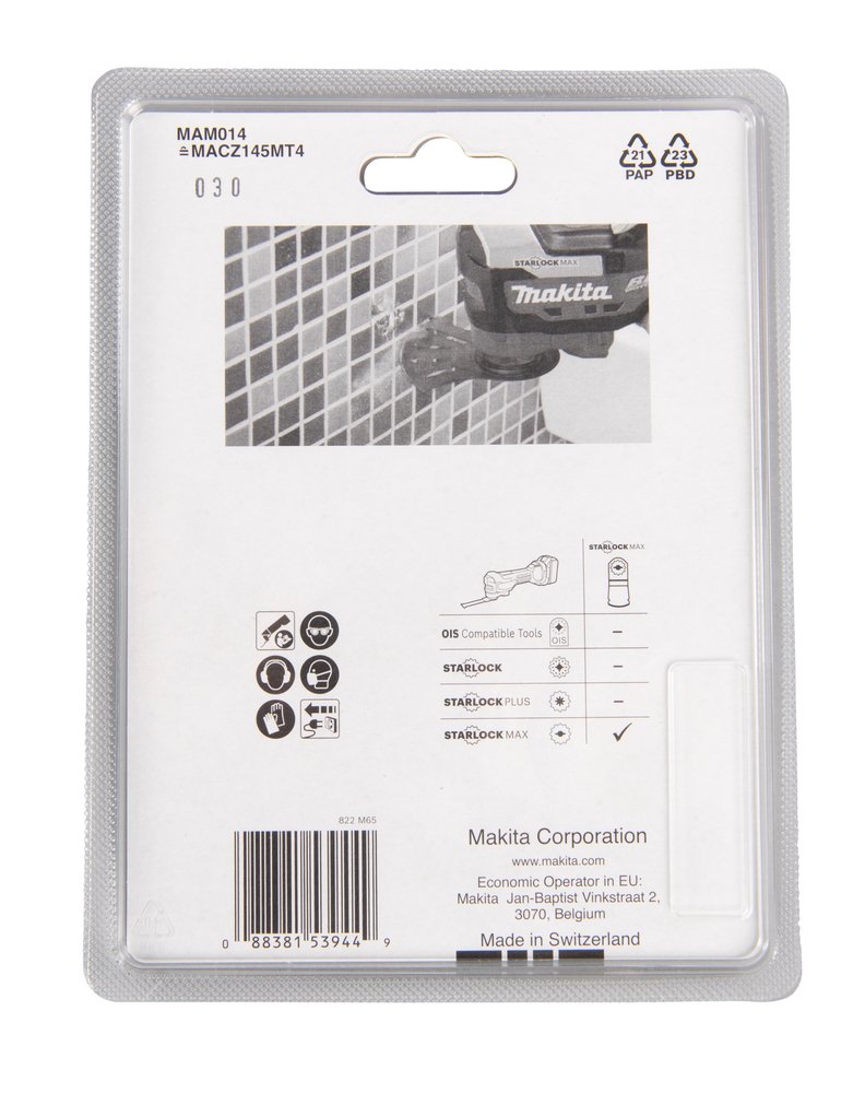 Cuchilla de Corte Segmentada 100 Mm Makita B-66547 40G Azul multiherramienta - Imagen 4