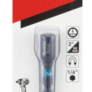 Llave de Vaso Magnética, 1/4", 6 X 50 Mm Makita B-66824 6X50 Mm perforación fijación
