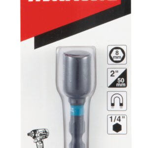 Llave de Vaso Magnética, 1/4", 8 X 50 Mm Makita B-66830 8X50 Mm perforación fijación