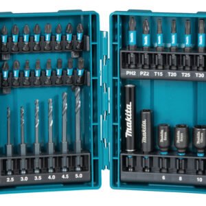 Estuche de Brocas y Puntas Impact Black, 33 Piezas Makita B-66896 5 Mm 25 Mm perforación fijación