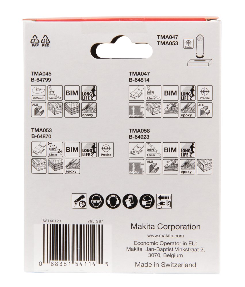Plunge Set Makita B-67480 058 M multiherramienta aluminio - Imagen 4