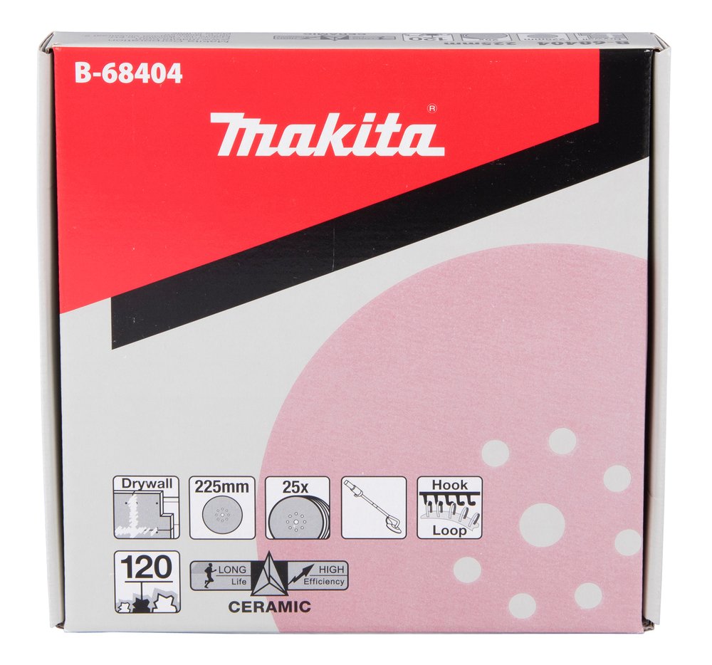 Disco Abrasivo 225 Mm, 120G Makita B-68404 pulido - Imagen 3