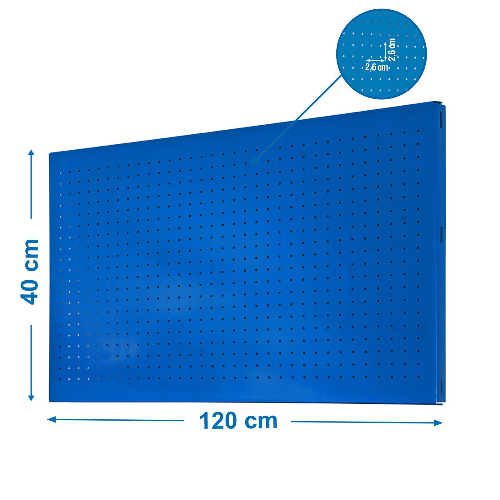 PANEL Perforado 1200X400 Mm AZUL Simonrack 1200X400 MM - Imagen 2