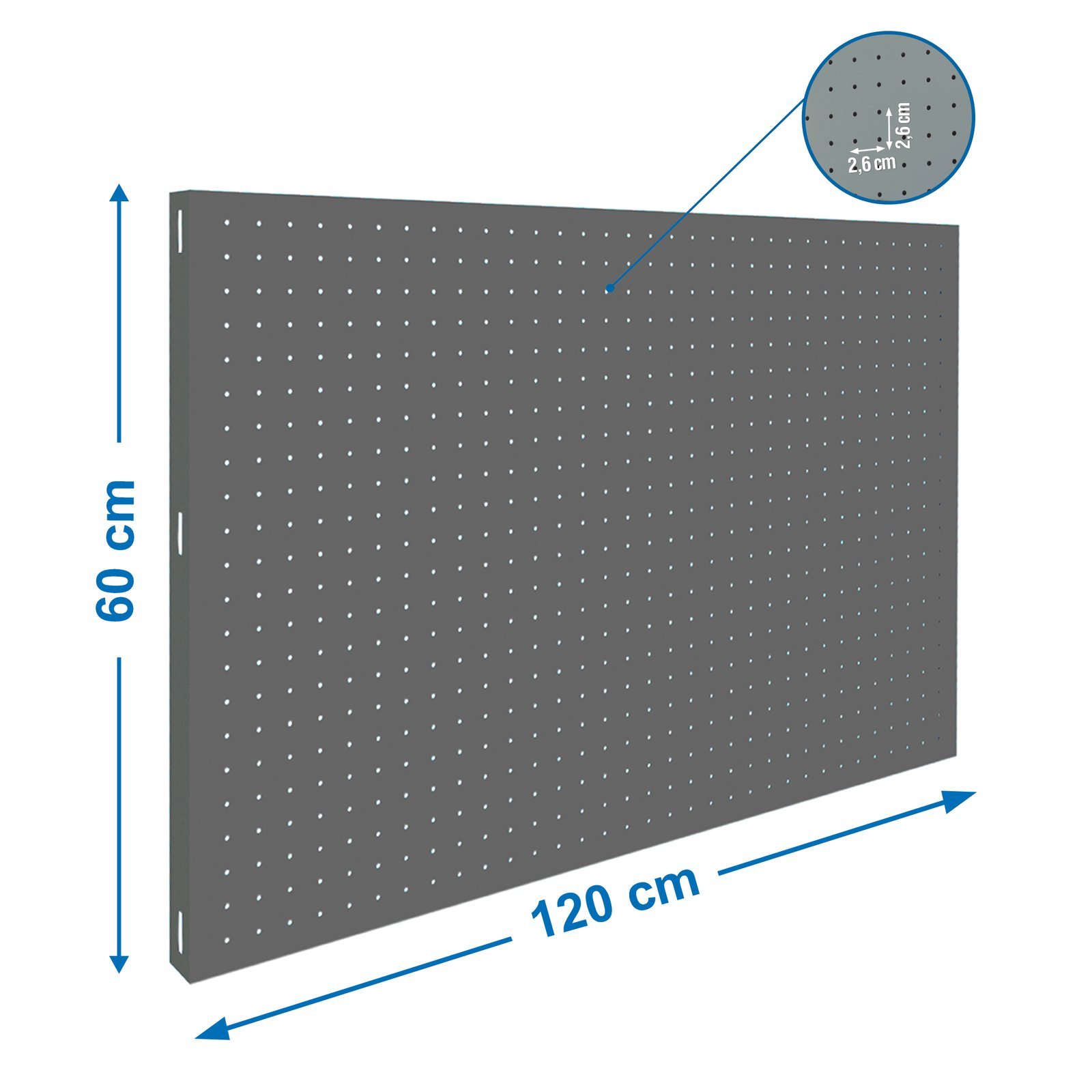 PANEL Perforado 1200X600 Mm GRIS Simonrack 1200X600 MM - Imagen 2