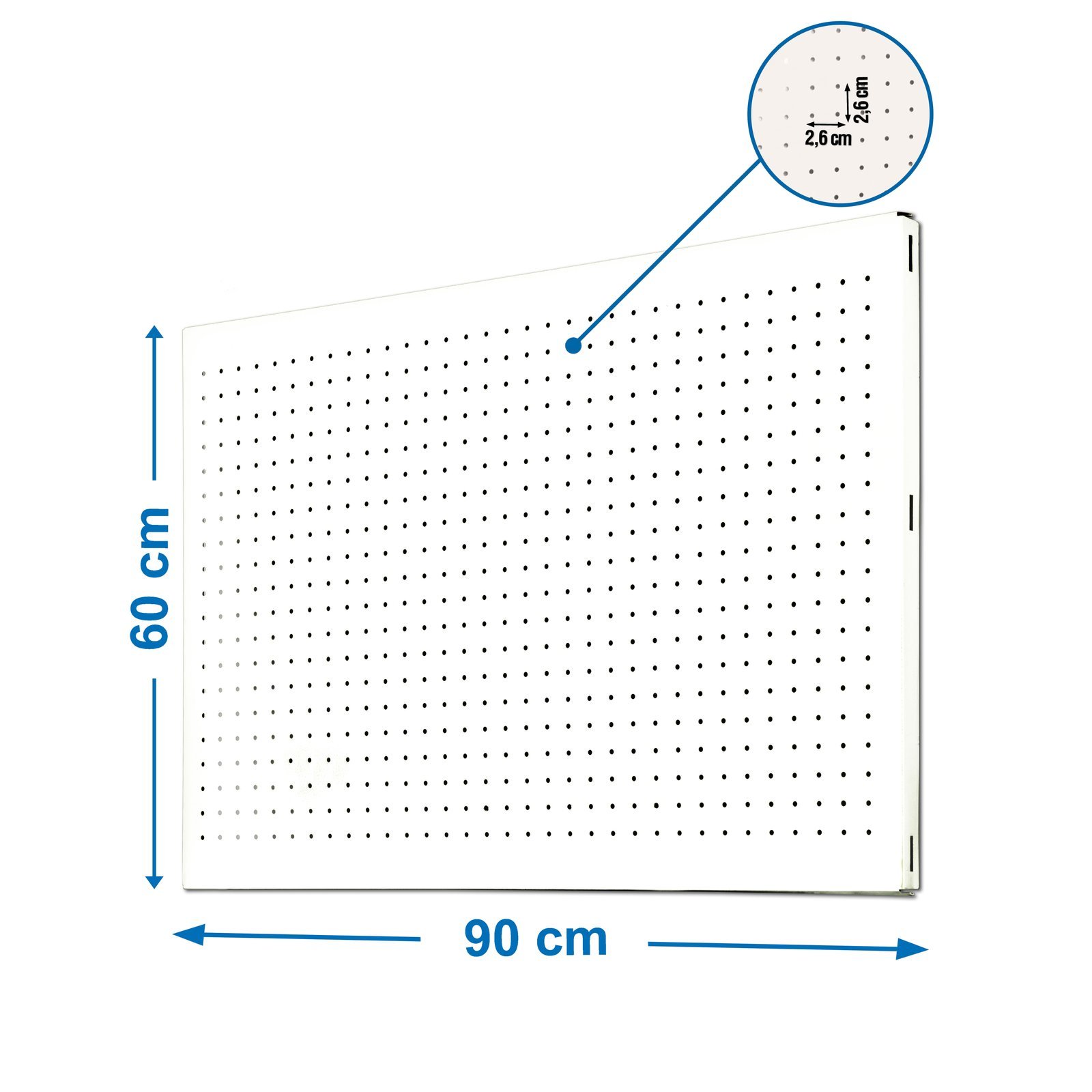 PANEL Perforado 900X600 Mm Blanco Simonrack 900X600 MM - Imagen 2