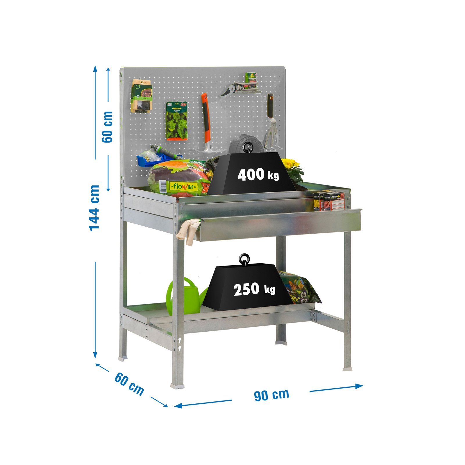 Simongarden BT2 BOX 900X600 Galva/gris Simonrack 1440X900X600 Mm 400 L - Imagen 3