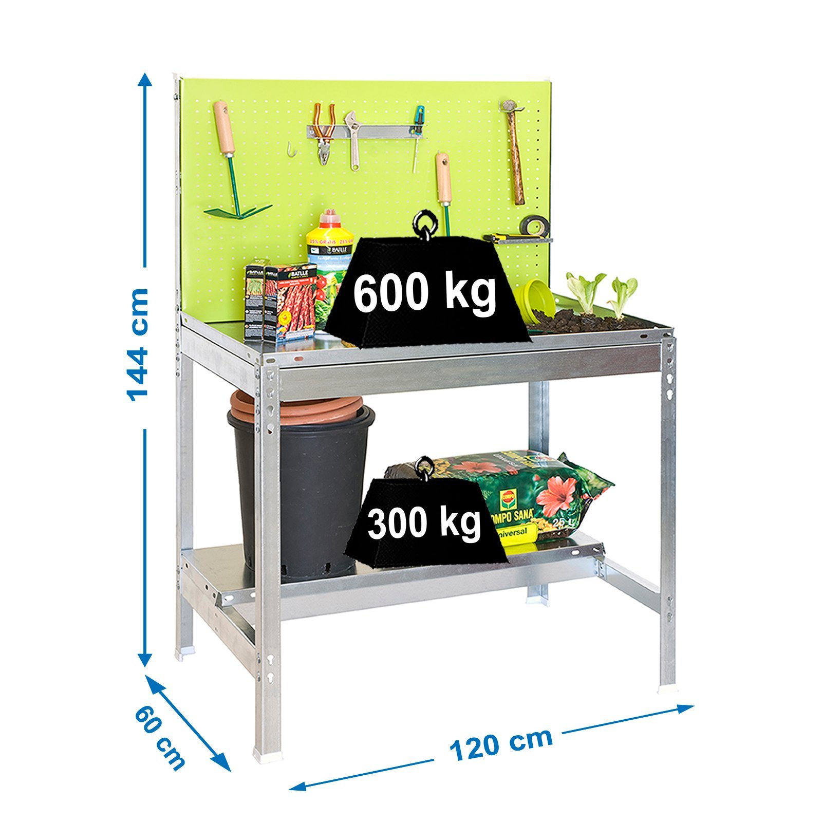 Simongarden BT2 1200X600 Galva/verde Simonrack 1440X1200X600 Mm 600 L - Imagen 3
