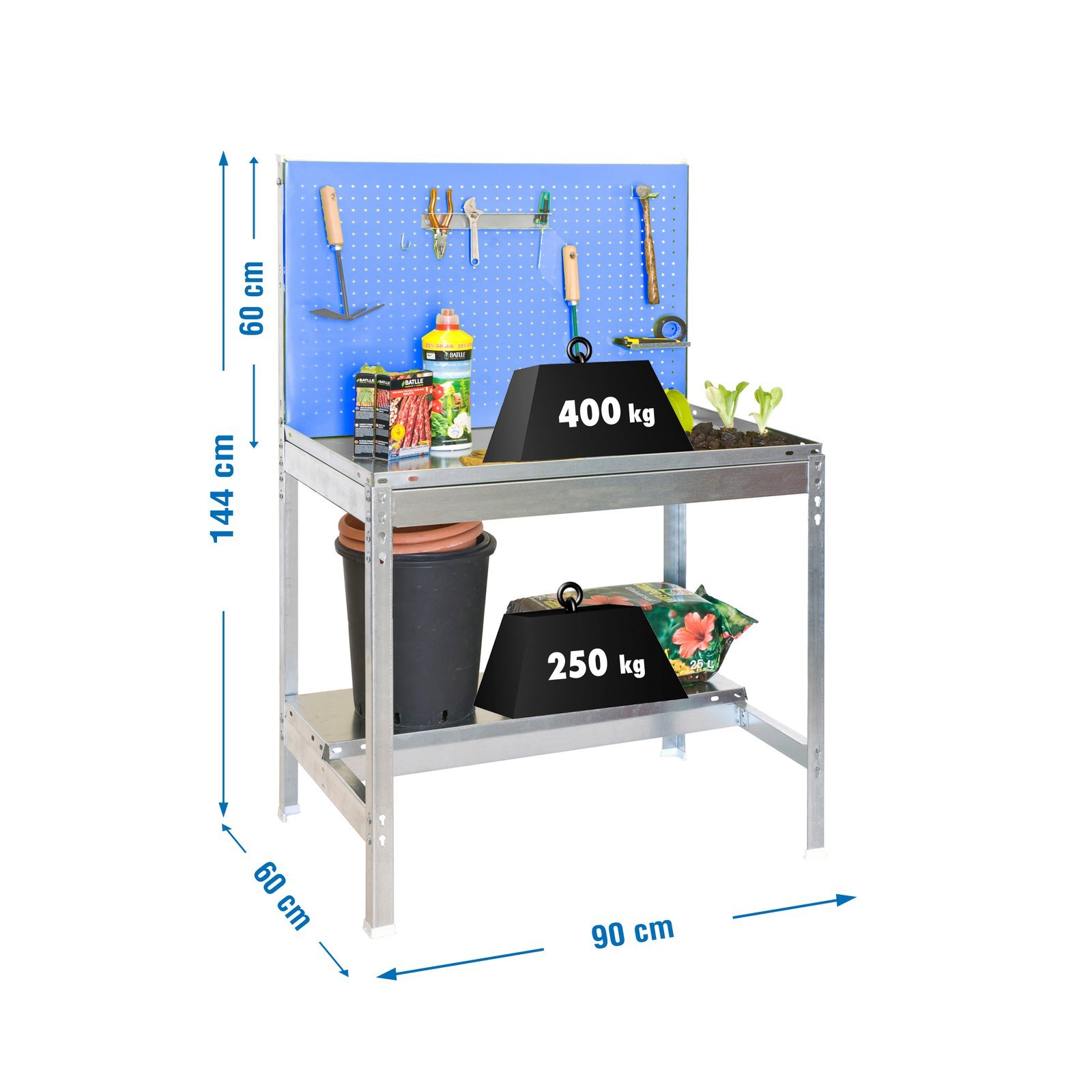 Simongarden BT2 900X600 Galva/azul Simonrack 1440X900X600 Mm 400 L - Imagen 3