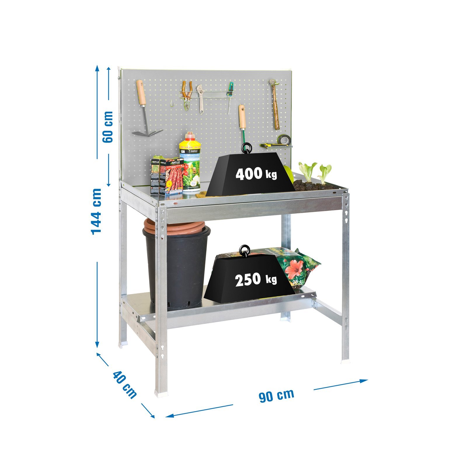 Simongarden BT2 900X400 Galva/galva Simonrack 1445X900X400 Mm 400 L - Imagen 3