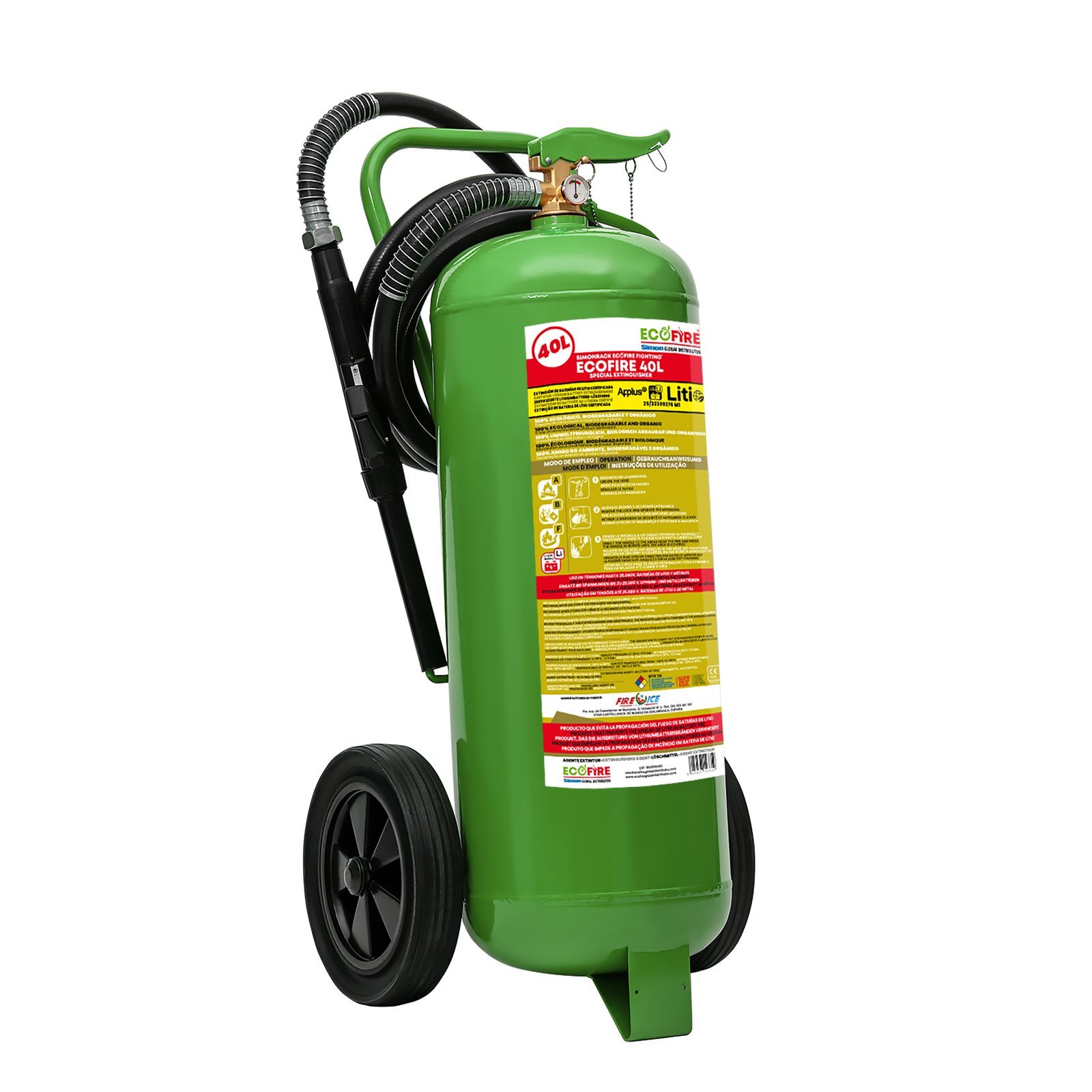 ECOFIRE EXT040G GREEN CARRO 40 L