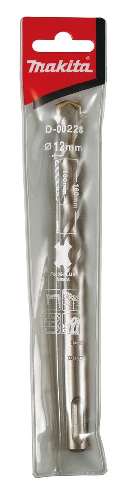 Broca para Sds-plus, 12 X 160 Mm Makita D-00228 12X160 Mm perforación fijación - Imagen 3