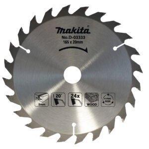 Disco Sierra Circular , Standard T C T, 165 X 20 Mm, 24 D Makita D-03333 165X20 Mm corte