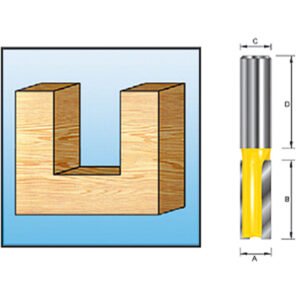 Fresa Recta 2 Filos, 5 Mm Makita D-09232 fresadora