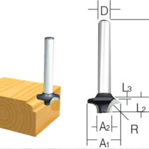 Fresa Redondeadora, 16 X 9 X 6 Mm Makita D-09357 16X9X6 Mm fresadora