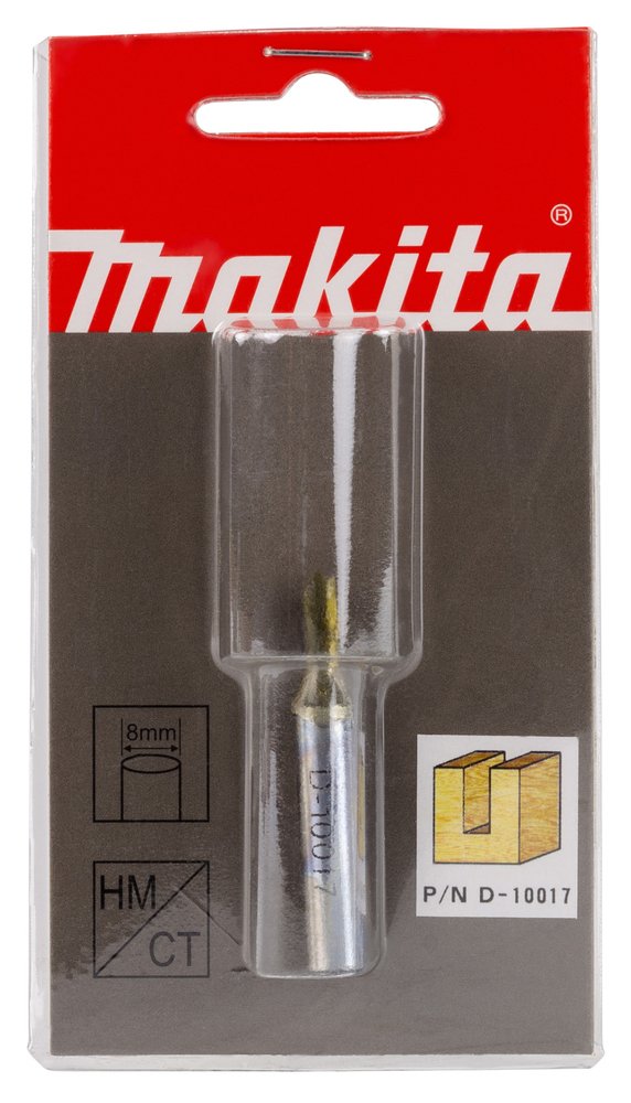 Fresa Recta 4 X 10 X 8 Mm Makita D-10017 4X10X8 Mm fresadora - Imagen 2