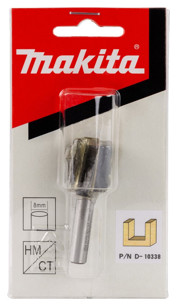 Fresa Recta 18 X 20 X 8 Mm Makita D-10338 18X20X8 Mm fresadora - Imagen 2