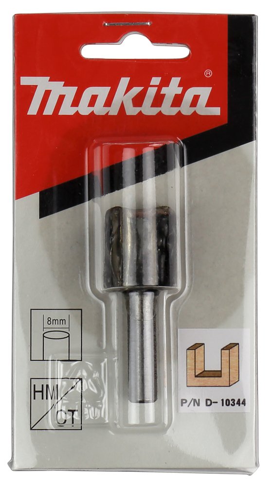 Fresa Recta 20 X 20 X 8 Mm Makita D-10344 20X20X8 Mm fresadora - Imagen 2