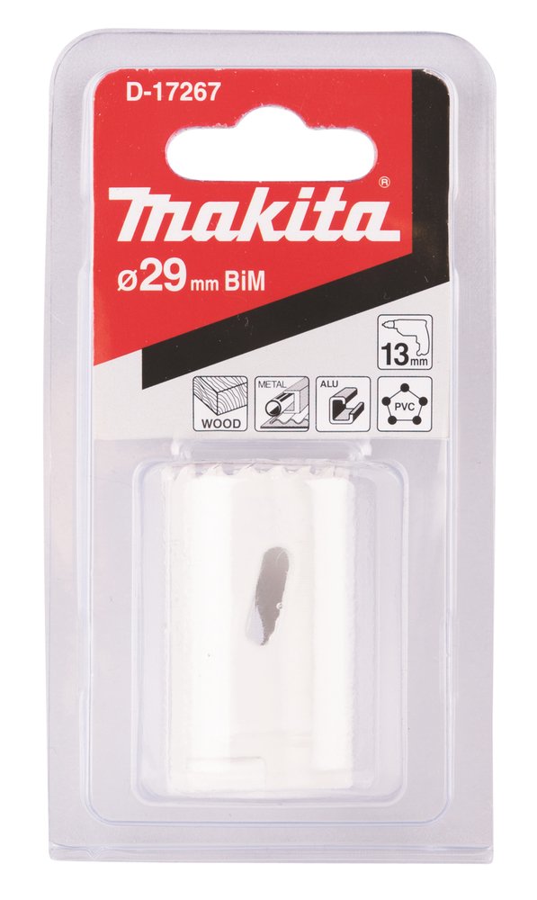 Broca de Corona Bim 29 Mm Makita D-17267 Inox perforación fijación acero inoxidable · aluminio - Imagen 2