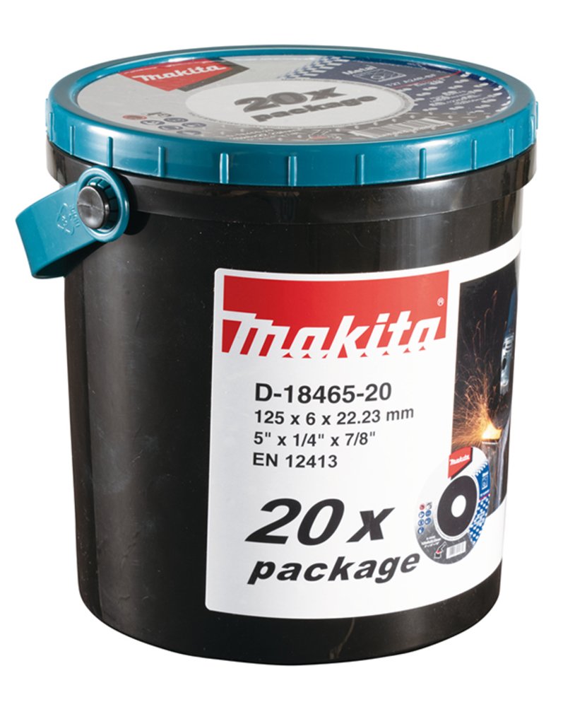 Discos de Desbarbe METAL 125X6,0X22,23 Mm Makita D-18465-20 125X6,0X22,23 MM trabajo