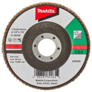 Disco de Láminas 115 Mm Makita D-28058 115 MM 23X115 MM trabajo metal