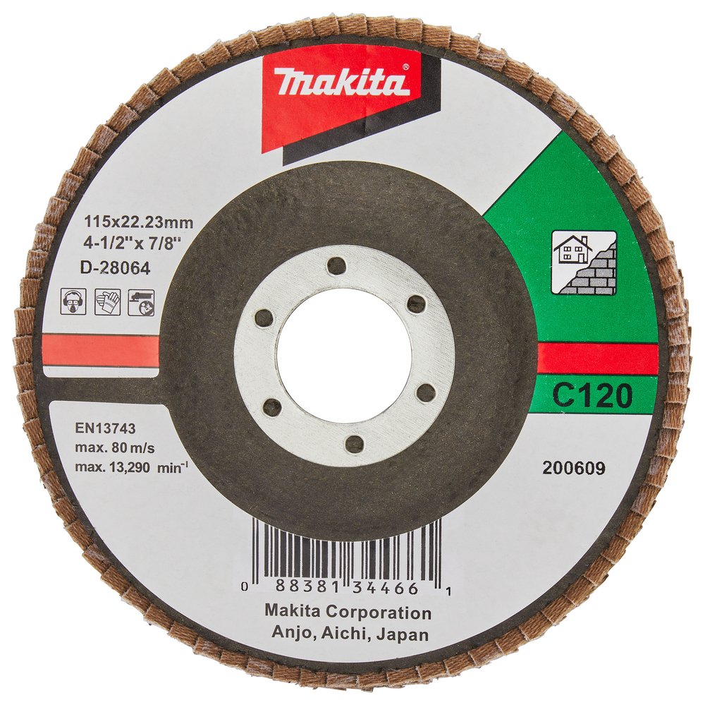 Disco de Láminas 115 Mm Makita D-28064 115 MM 23X115 MM trabajo metal