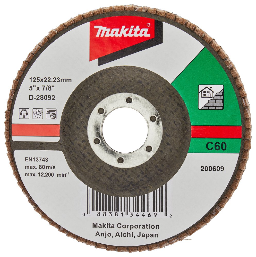 Disco de Láminas 125 Mm Makita D-28092 125 MM 23X125 MM trabajo metal