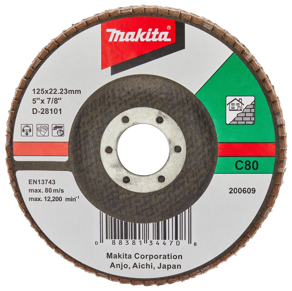 Disco de Láminas 125 Mm Makita D-28101 125 MM 23X125 MM trabajo metal