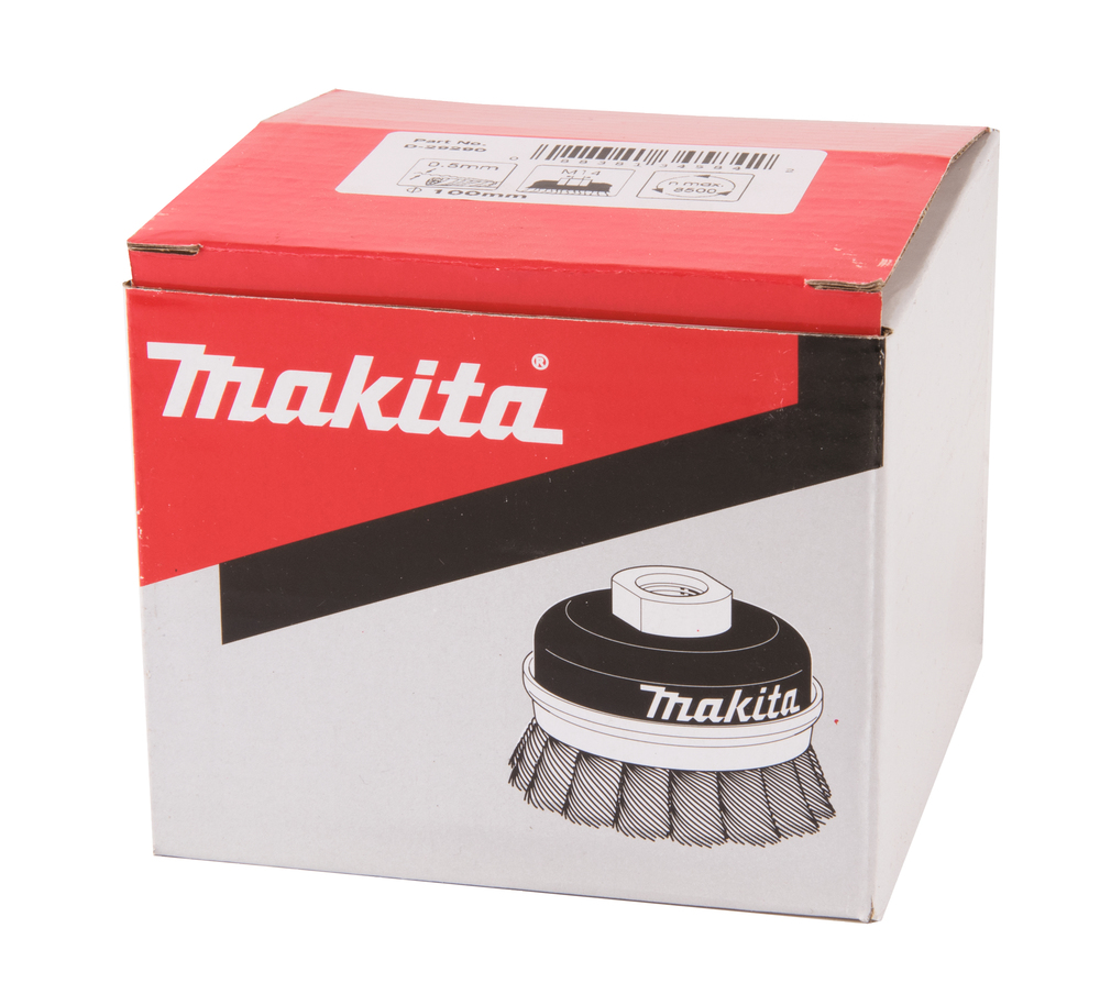 Grata Cónica Ondulada 100 Mm, 0,5 Mm, M14 Makita D-29290 trabajo metal rosca M14 - Imagen 2
