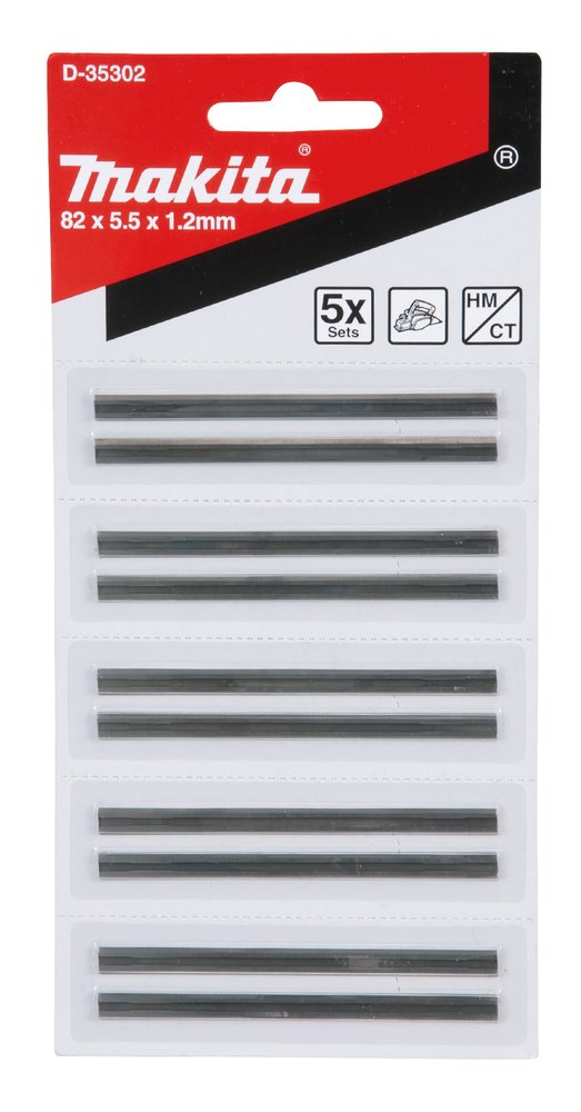 Minicuchillas Tct, 82 Mm, 10 Piezas Makita D-35302 cepillo - Imagen 2