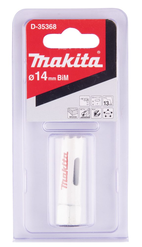 Broca de Corona Bim 14 Mm Makita D-35368 Inox perforación fijación acero inoxidable · aluminio - Imagen 3