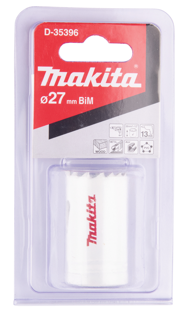 Broca de Corona Bim 27 Mm Makita D-35396 Inox perforación fijación acero inoxidable · aluminio - Imagen 3