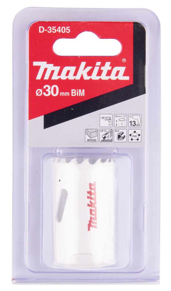 Broca de Corona Bim 30 Mm Makita D-35405 Inox perforación fijación acero inoxidable · aluminio - Imagen 3