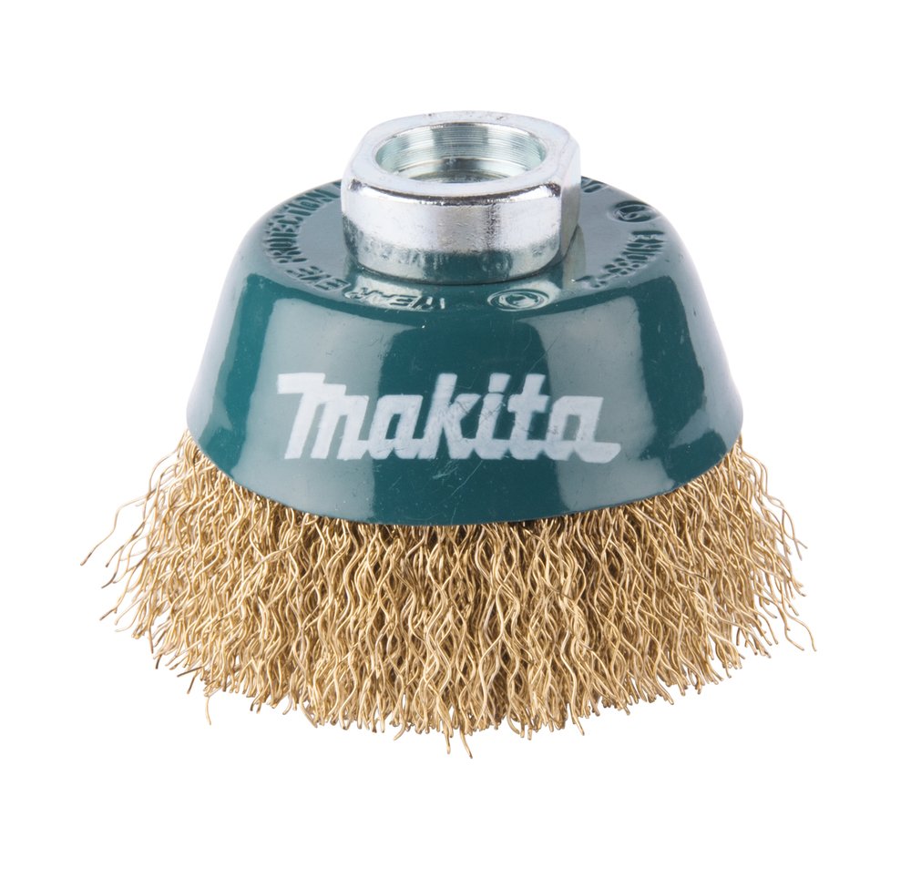 Grata Cónica Ondulada de Acero Latonado 60 Mm, 0,3 Mm, M14 Makita D-39746 trabajo metal latón · rosca M14