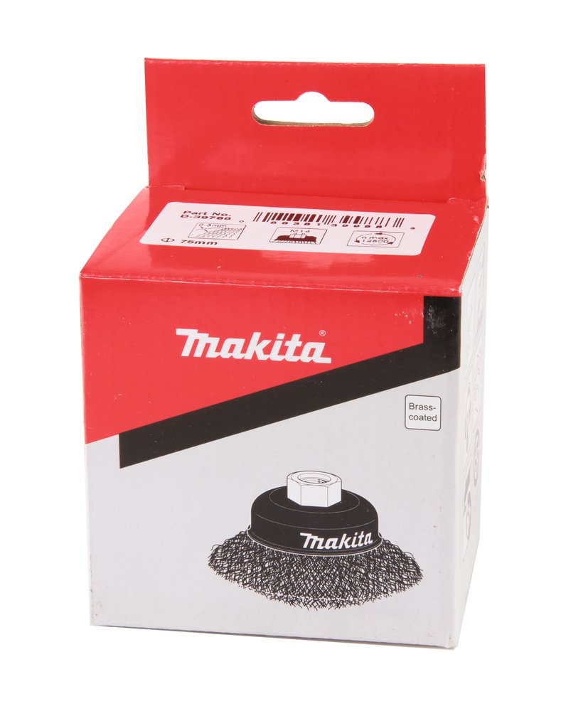 Grata Cónica Ondulada de Acero Latonado 75 Mm, 0,3 Mm, M14 Makita D-39768 trabajo metal latón · rosca M14 - Imagen 2