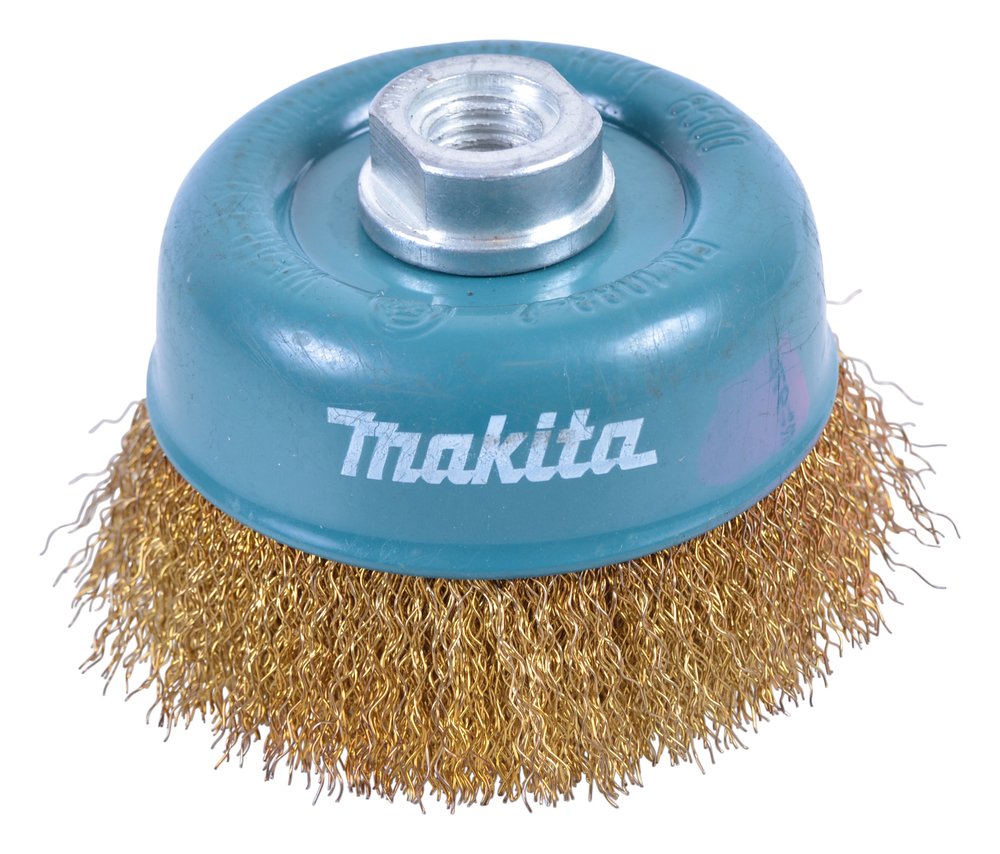 Grata Cónica Ondulada de Acero Latonado 90 Mm, 0,3 Mm, M14 Makita D-39780 trabajo metal latón · rosca M14