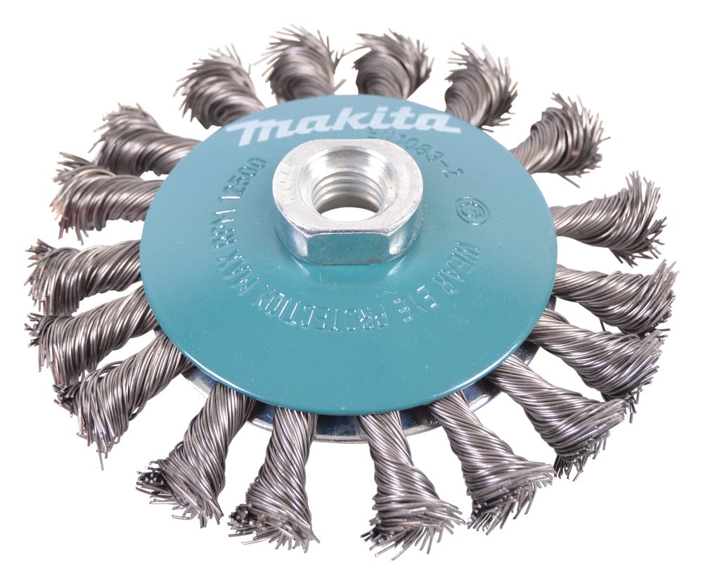 Cepillo Oblicuo de Acero Trenzado 115 Mm, M14 Makita D-39883 trabajo metal rosca M14