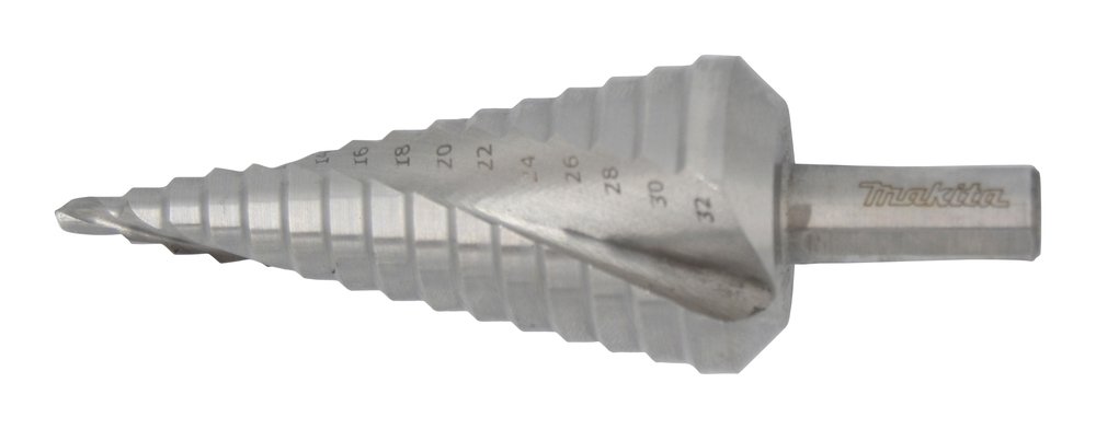 Broca Escalonada Espiral 4 - 32 Mm Makita D-40163 102 Mm perforación fijación