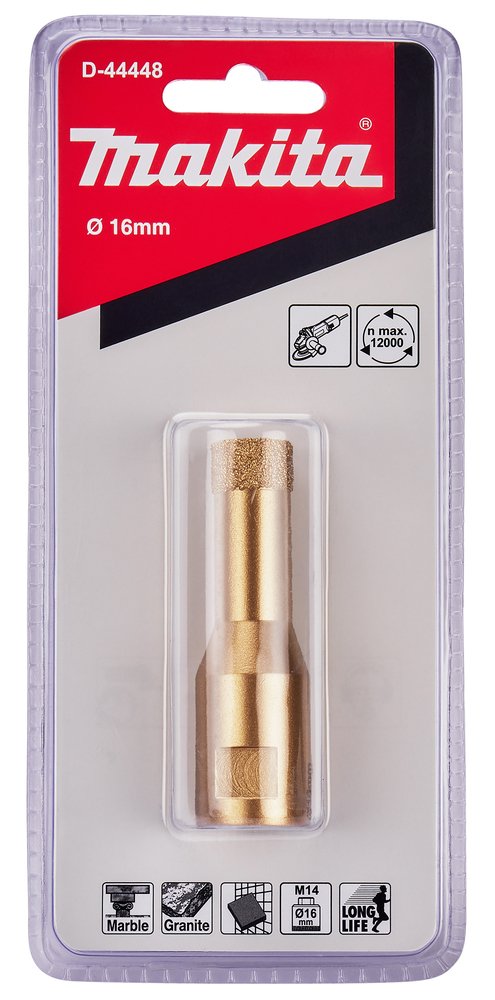 Broca de Diamante Amoladora 16 Mm Makita D-44448 16 MM perforación fijación - Imagen 3
