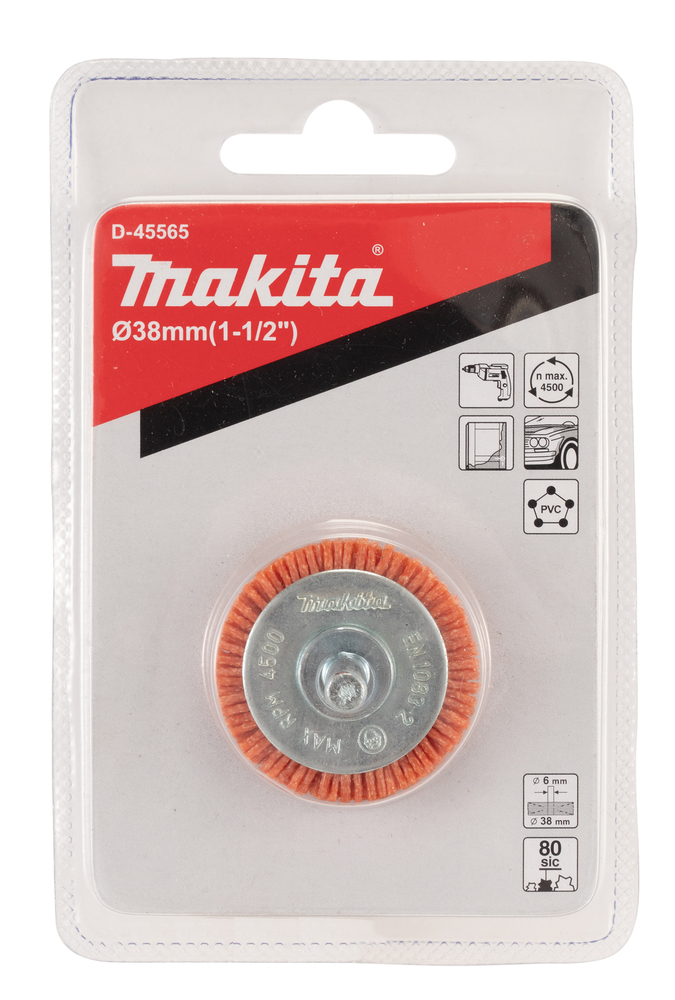 Copa Ondulada de Nylon , 80G Makita D-45565 38 Mm abrasivo pulido - Imagen 3
