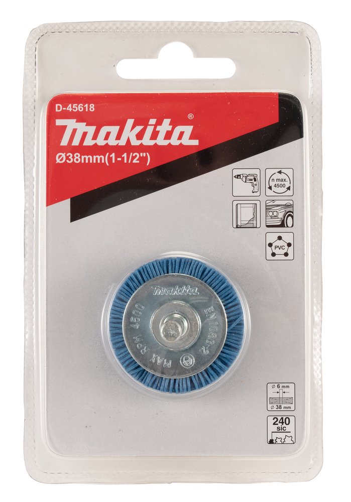 Copa Ondulada de Nylon , 240G Makita D-45618 38 Mm abrasivo pulido - Imagen 3