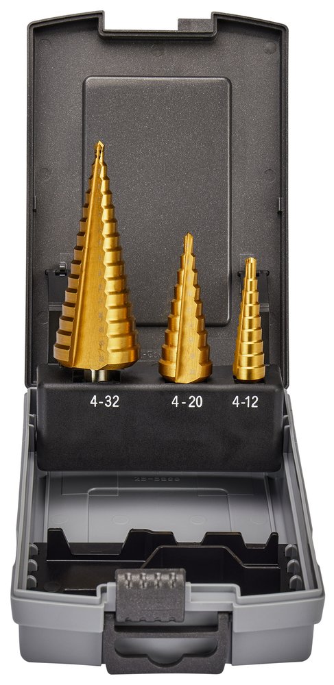Estuche de Brocas Escalonadas Tin Makita D-46573 32 Mm 102 Mm perforación fijación